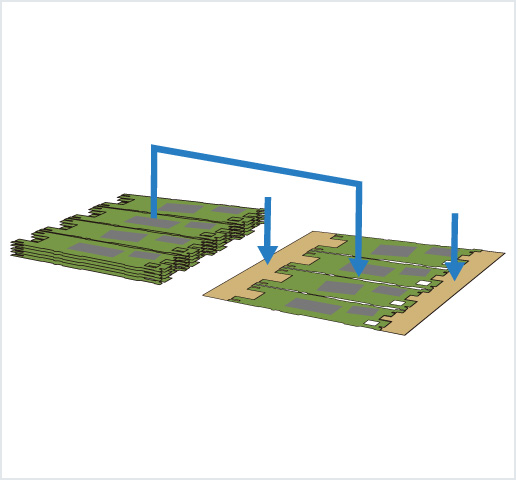 ［Image］PCB placer： HDI 基板用高精度框架排列机
